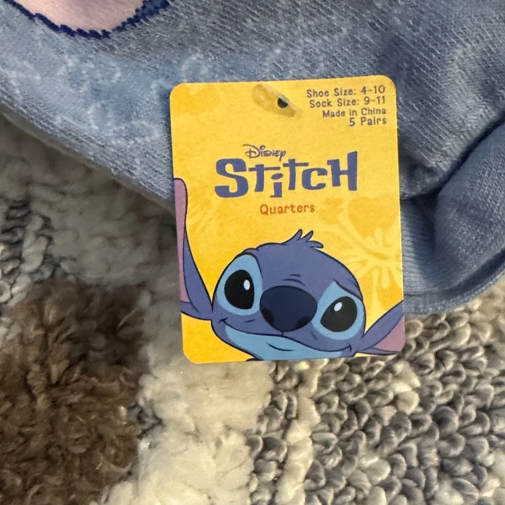 Disney Stitch 5 Pack Ankle Socks